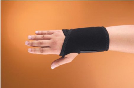 Wrist Brace Modabber    Aluminum / Neoprene Left Hand Black One Size Fits Most