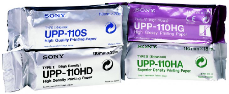 Media Recording Paper Sony   Thermal Paper 110 mm X 20 Meter Roll Without Grid