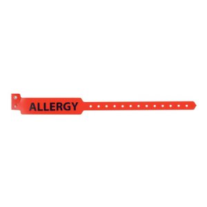 Identification Wristband Sentry   Superband   Alert Bands   Alert Band Permanent Snap Allergy