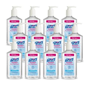 Hand Sanitizer Purell   Advanced 12 oz. Ethyl Alcohol Gel Pump Bottle