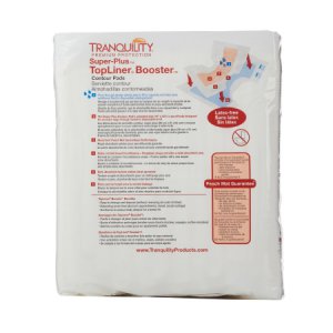 Incontinence Booster Pad Tranquility   Top Liner   Contour 14 X 32 Inch Heavy Absorbency Superabsorbant Core One Size Fits Most Adult Unisex Disposable