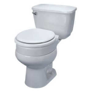 Raised Toilet Seat Tall-Ette   3 Inch Height White 350 lbs. Weight Capacity