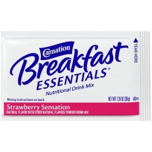 Oral Supplement Carnation Breakfast Essentials   Strawberry Sensation Flavor Powder 1.26 oz. Individual Packet