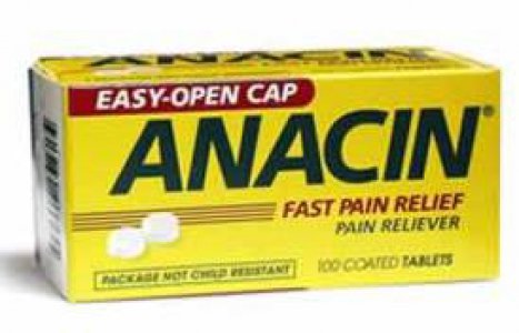 Pain Relief Anacin   200 mg Strength Aspirin Tablet 100 per Bottle