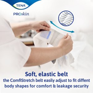 Unisex Adult Incontinence Belted Undergarment TENA   ProSkin    Flex Super Size 20 / X-Large Disposable Heavy Absorbency
