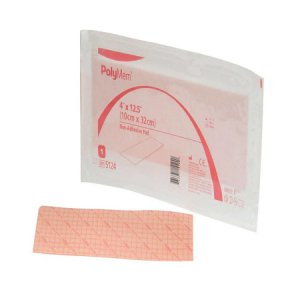 Foam Dressing PolyMem   4 X 12-1/2 Inch Rectangle Non-Adhesive without Border Sterile