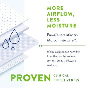 Unisex Adult Incontinence Brief Prevail   Bariatric Size B Disposable Heavy Absorbency