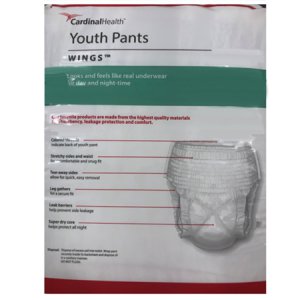 Unisex Youth Absorbent Underwear Curity    Pull On with Tear Away Seams Medium Disposable Heavy Absorbency