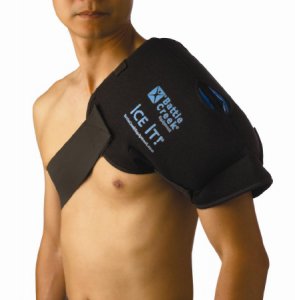 Cold Pack with Wrap Ice It!   MaxCOMFORT    System Shoulder 13 X 16 Inch Fabric / Foam / Vinyl / Gel Reusable