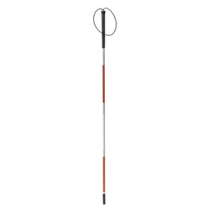Folding Cane For The Blind drive    Aluminum 45-3/4 Inch Height White / Red