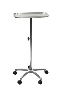 Mayo Instrument Stand Mayo Tray Five Leg Base 29.5 - 47 Inch 19 Inch