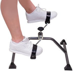 Pedal Exerciser CanDo   Portable Adjustable Resistance Levels 11 X 17 X 22 Inch Black / Gray