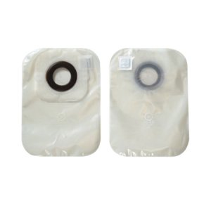 Ostomy Pouch Karaya 5 One-Piece System 12 Inch Length 1-3/8 Inch Stoma Closed End Convex, Pre-Cut