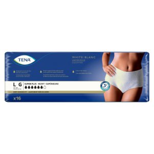Female Adult Absorbent Underwear TENA   Women    Super Plus Pull On with Tear Away Seams Large Disposable Heavy Absorbency