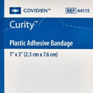 Adhesive Strip Curity    1 X 3 Inch Plastic Rectangle Tan Sterile