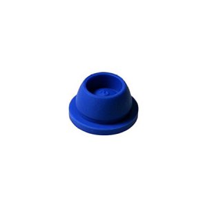 Globe   Scientific Tube Closure Thermoplastic Elastomer Pierceable Plug Cap Blue 13 mm For 13 mm Vacuum and Test Tubes NonSterile