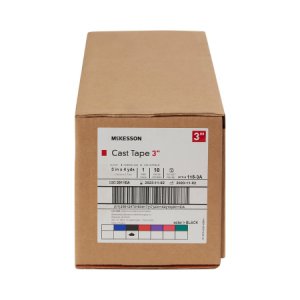 Cast Tape McKesson 3 Inch X 12 Foot Fiberglass Black