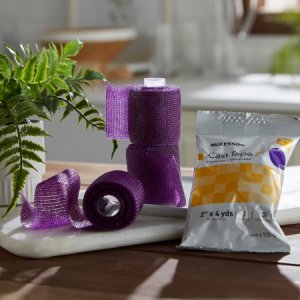 Cast Tape McKesson 2 Inch X 12 Foot Fiberglass Purple