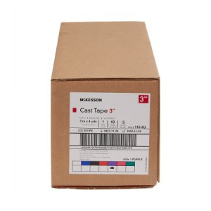 Cast Tape McKesson 3 Inch X 12 Foot Fiberglass Purple