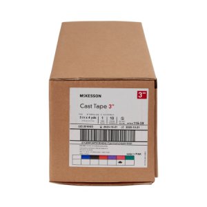 Cast Tape McKesson 3 Inch X 12 Foot Fiberglass Pink