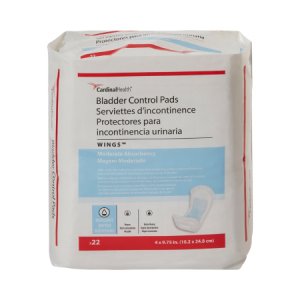 Bladder Control Pad Sure Care    4 X 9-3/4 Inch Moderate Absorbency Polymer Core One Size Fits Most Adult Unisex Disposable