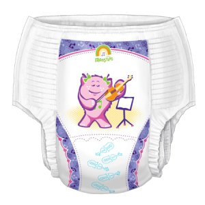 Female Youth Training Pants Curity    Pull On with Tear Away Seams Medium Disposable Heavy Absorbency