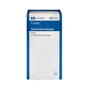 Adhesive Strip Curity    2 X 3-1/4 Inch Fabric Rectangle Tan Sterile