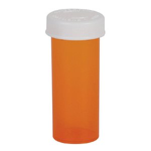 Prescription Vial Ezydose   Push & Turn 30 DRAM Amber