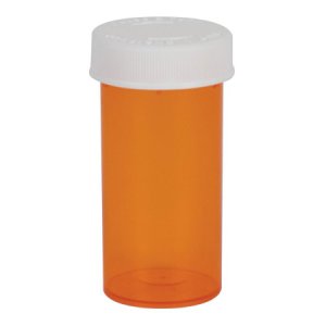 Prescription Vial Ezydose   Push & Turn 13 DRAM Amber