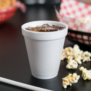 Drinking Cup Dart   6 oz. White Styrofoam Disposable
