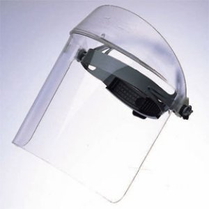 Wraparound Face Shield Oberon    Face-Fit    One Size Fits Most Full Length Chemical Resistant Reusable NonSterile