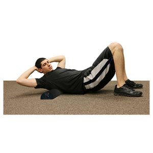 CanDo   Half-Round Therapy Foam Roller Slim Black EPP Foam 6 X 12 Inch