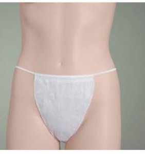 Bikini Panty One-Dees   White One Size Fits Most Disposable