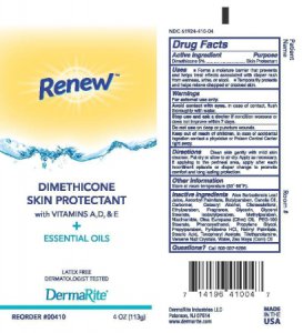 Skin Protectant Renew    Dimethicone 4 oz. Tube Scented Cream