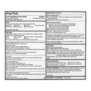 Pain Relief Addaprin    200 mg Strength Ibuprofen Tablet 250 per Box