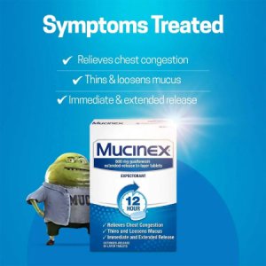 Cold and Cough Relief Mucinex   600 mg Strength Extended Release Tablet 100 per Bottle
