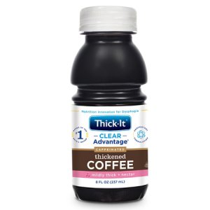 Thickened Beverage Thick-It   Clear Advantage   8 oz. Bottle Coffee Flavor Ready to Use Nectar Consistency