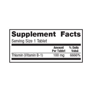 Vitamin Supplement Geri-Care   100 mg Strength Tablet 100 per Bottle