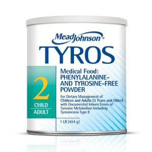 Tyrosinemia Oral Supplement Tyros 2 Unflavored 1 lb. Can Powder
