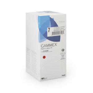 Surgical Glove GAMMEX   Non-Latex PI Size 7 Sterile Polyisoprene Standard Cuff Length Smooth with Micro-Texture White Chemo Tested