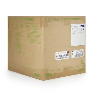 Surgical Glove GAMMEX   Non-Latex PI Size 7 Sterile Polyisoprene Standard Cuff Length Smooth with Micro-Texture White Chemo Tested