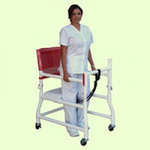 Walker Chair Adjustable Height 400 Series PVC Frame 300 lbs. Weight Capacity 28-3/4 to 33-1/4 Inch Height