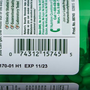 Natural Sleep Aid Nature's Bounty   90 per Bottle Softgels 5 mg Strength