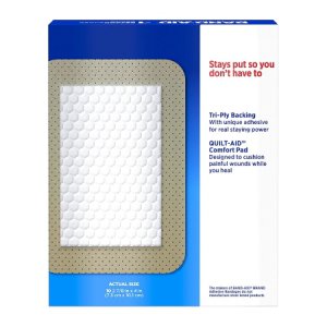 Adhesive Strip Band-Aid   2-7/8 X 4 Inch Plastic Rectangle Tan Sterile