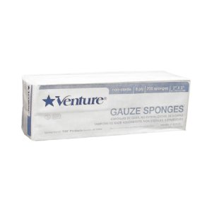 Gauze Sponge Venture    Gauze 8-Ply 2 X 2 Inch Square NonSterile