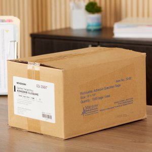 Specimen Transport Bag with Document Pouch McKesson 6 X 9 Inch Adhesive Closure Biohazard Symbol NonSterile