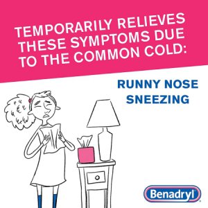 Allergy Relief Benadryl   25 mg Strength Tablet 24 per Box