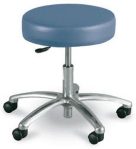 Exam Stool Airbuoy Backless Pneumatic Height Adjustment 5 Casters Blue