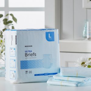 Unisex Adult Incontinence Brief McKesson Ultra Large Disposable Heavy Absorbency