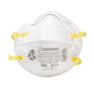 Particulate Respirator Mask 3M    Industrial N95 Cup Elastic Strap One Size Fits Most White NonSterile Not Rated Adult